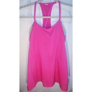 Lululemon Pink Amped Up Workout Tank Top